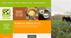 Desktop Screenshot of molkerei-hasenfleet.de